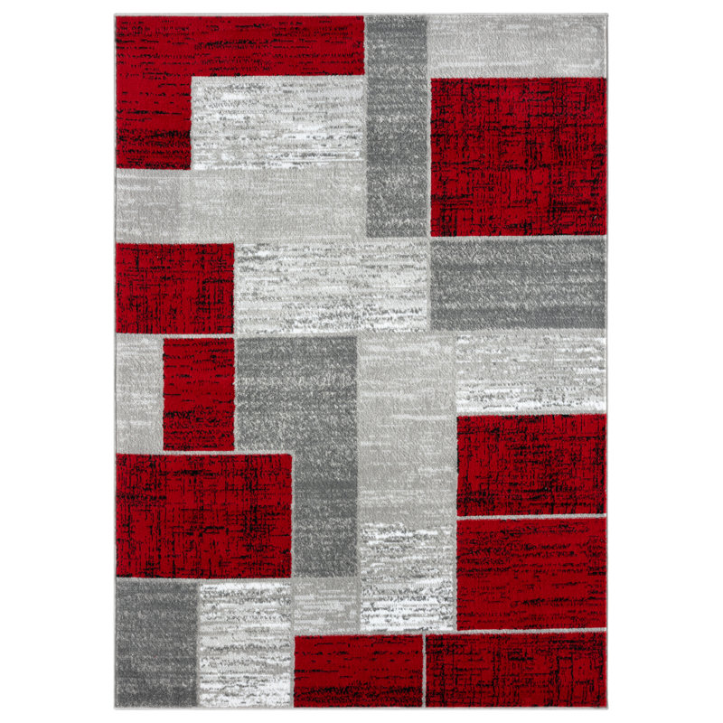 Pece Geometric Indoor Rug, Rectangle 4' x 6'