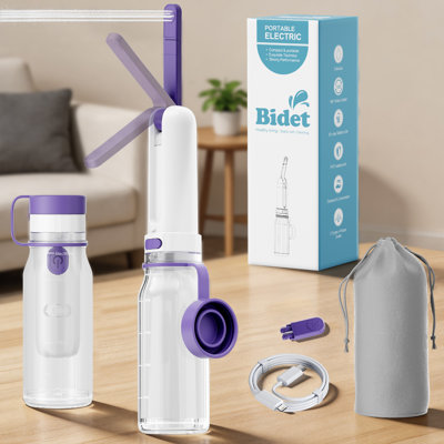 Bidet électrique portatif rechargeable avec réservoir de 260 ml et 9 modes de nettoyage
