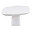 Table basse à piédestal en céramique Durand de 37 po avec surface anti-dégâts-128516589