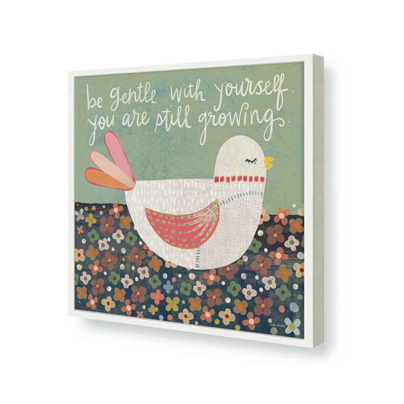 Be Gentle by Katie Doucette Art Print, L 20 po x H 20 po, Blanc, Impression encadrée