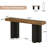 Rustic Narrow Entryway Table with Ample Storage Space