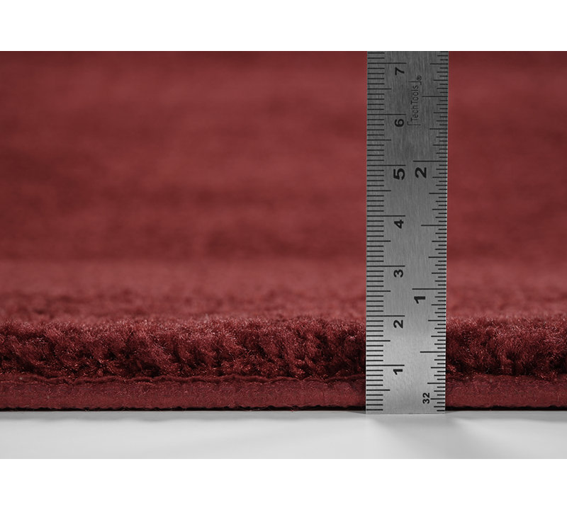 Mccluney Ultra Soft Traditional Nylon 5 Piece Bath Rug Set with Non-Slip Backing, Red