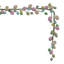 Vickerman 52" Artificial Pastel Easter Egg Garland. Features pastel Easter eggs on a wired spine.