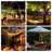 100Ft Solar Powered Outdoor String Lights With Remote And 30 Shatterproof Led Bulbs, Waterproof, Warm White, Usb Rechargeable-125130465