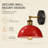 Industrial Dome Wall Sconce with 180° Adjustable Arm-1426222644