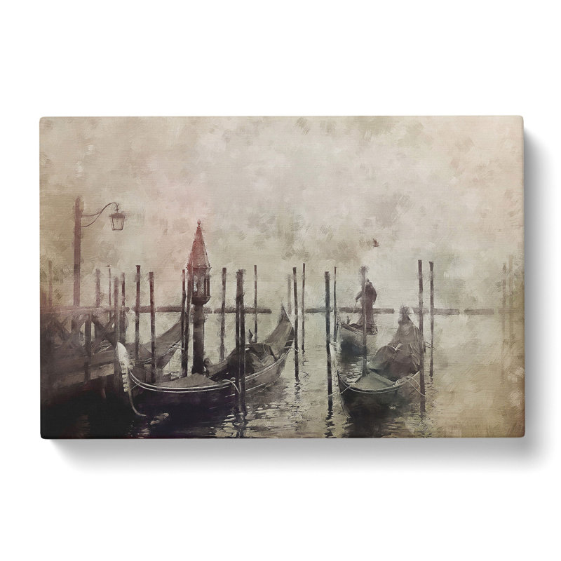 Gondolas In Venice Vol.1 - Wrapped Canvas, 35cm H x 50cm W x 3cm D