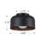 1-light Metal Dome Semi Flush Mount With Glass Globe Diffuser-1116492496