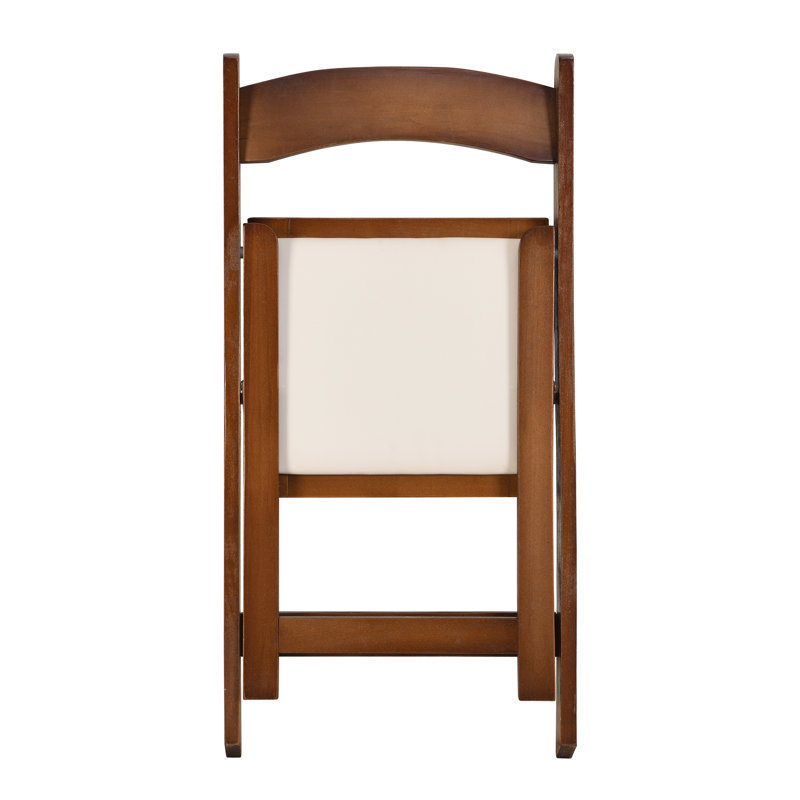 Chaise pliante rembourrée, Noyer naturel