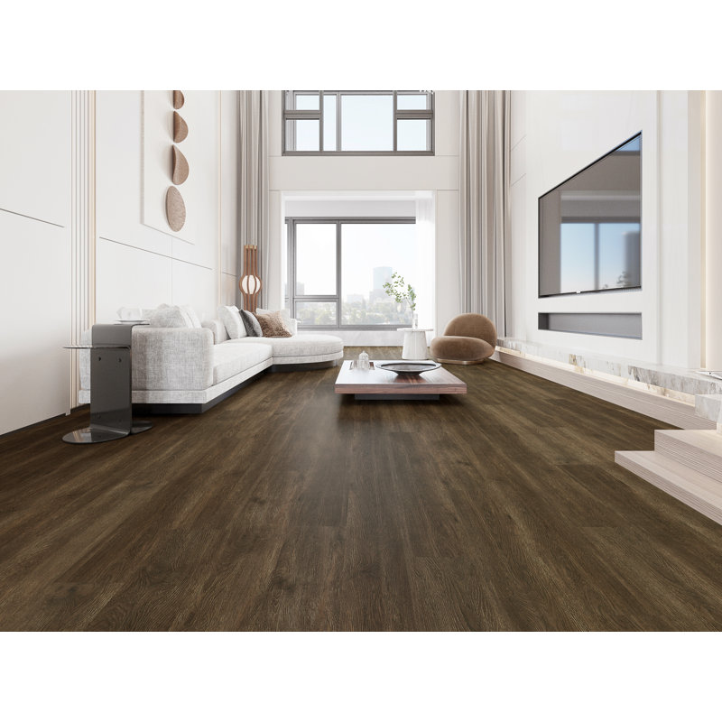 6mm Oak Laminate Flooring, Chocolate