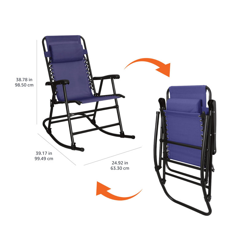 Chaise berçante inclinable pliante Zero Gravity, Marine