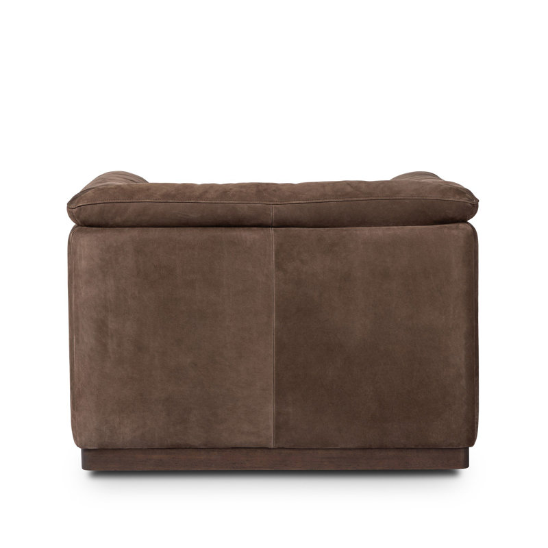 Santino Swivel Chair, Nubuck Cigar
