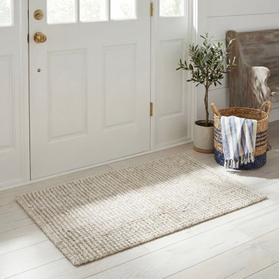 Estrin Natural Fiber Hand Woven Jute Solid Color Rug