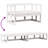 Patio Sofa Bench Extendable Solid Wood Pine-710008213