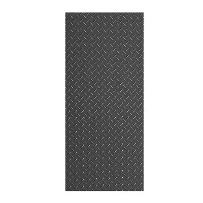 Garage Floor Roll, 7.5 x 20 ft Garage Flooring Mat, 2.2 mm Thickened PVC Diamond Plate Floor Protector Mat with Double-sided Tape, Non-Slip, Easy to Clean for Warehouse, Gyms, Trailer, Black