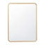 Miroir d'appoint mural incassable avec cadre en métal et coins arrondis Arelly-876523357-876523355