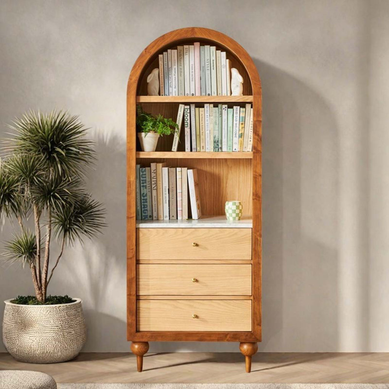 Vaisselier arqué Vintage, Brun