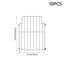 10Pcs Metal Garden Fences