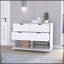 Commode 4 tiroirs, finition blanche-1021583930