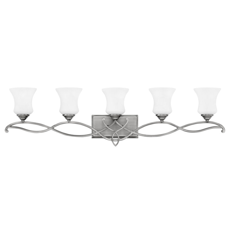 Brooke 5-Light Dimmable Vanity Light, Antique Nickel