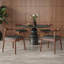Ensemble de 2 chaises de salle à manger de style moderne Mid-Century avec structure en chêne massif et siège tissé à la main pour le salon et la salle à manger-1481429283
