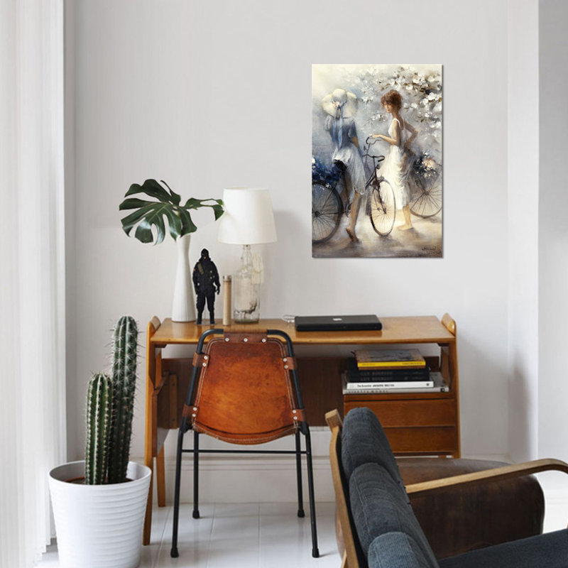 «Spring», reproduction sur toile, H 12 po x l 8 po x P 0,75 po, Pas de tapis, Toile tendue