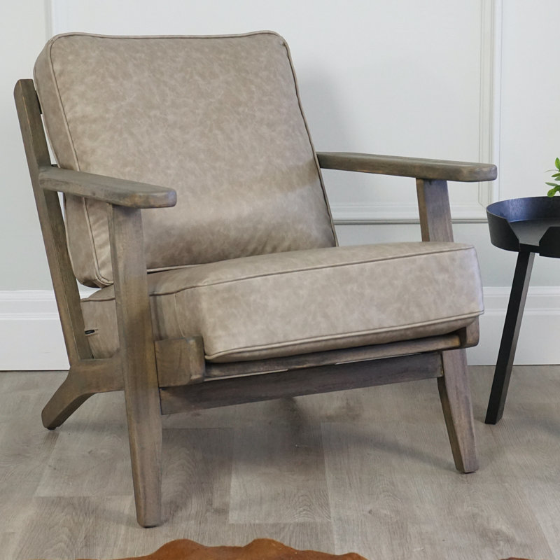 Fauteuil d'appoint Deewa, Brun, Kaki