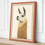 Llama in Profile Japandi - Wrapped Canvas-1835429504-1835429513