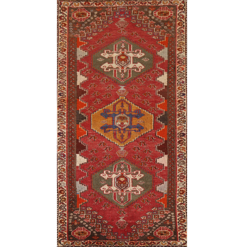 Tapis de couloir géométrique traditionnel 2x5
