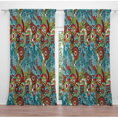 Paire de rideaux obscurcissant en polyester Patryck