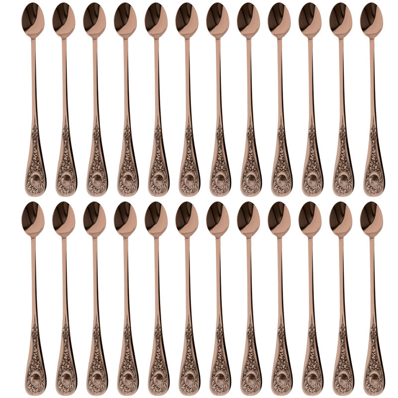 Diana Stainless Steel Iced Beverage Spoon, Bronze