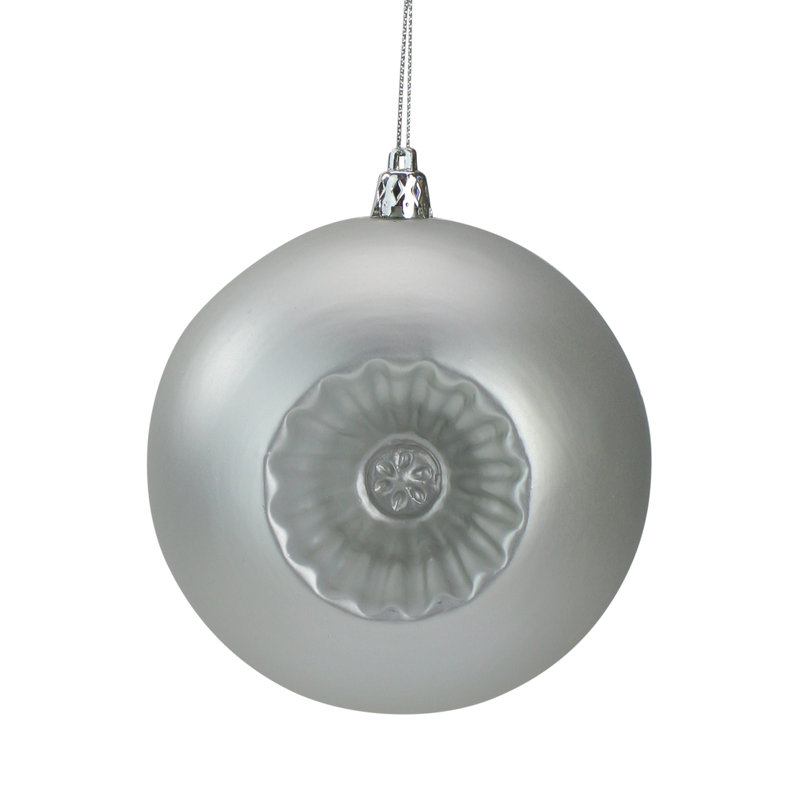 Boule de Noël mat incassable, Argent