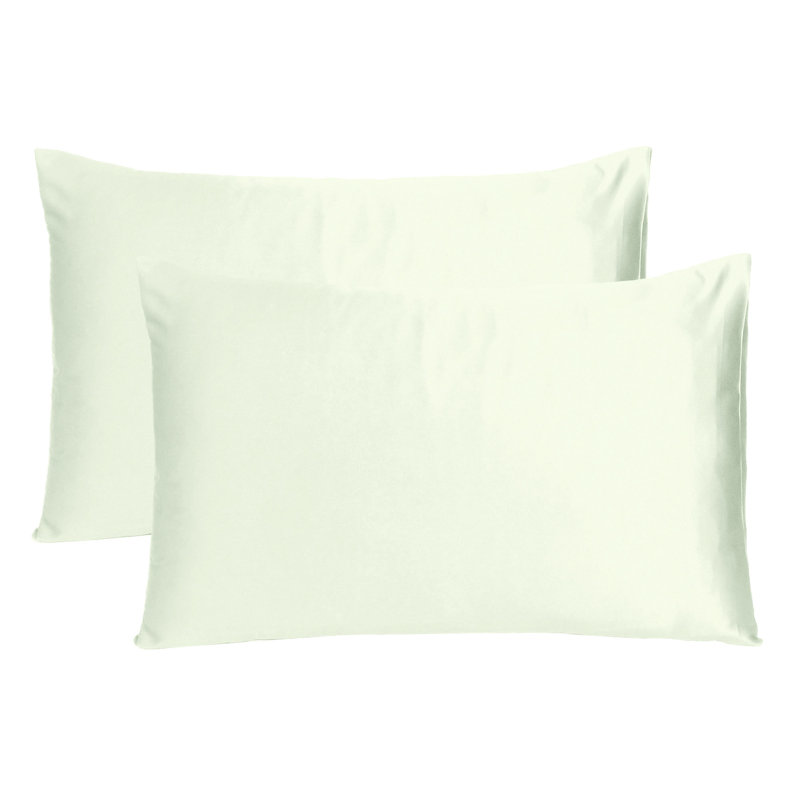 Taies d'oreiller en satin, Glace à la vanille, Grand