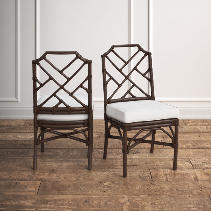 Athanasius 21'' H Upholstered Side Chair, Brown