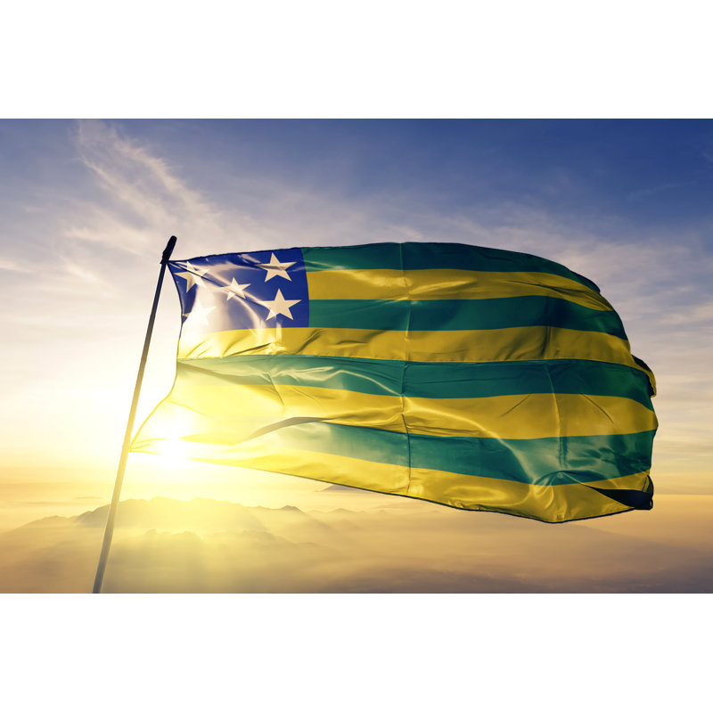 Flag Of Goias - Wrapped Canvas Print, 30cm H x 46cm W x 3.8cm D