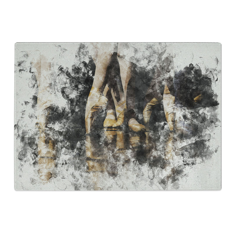 The Ballet Dancers Watercolour Chopping Board, 28.5cm W x 39cm L