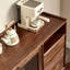Buffet d'appoint en bois massif noyer noir