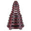 Vase en acajou rouge foncé-1635522215