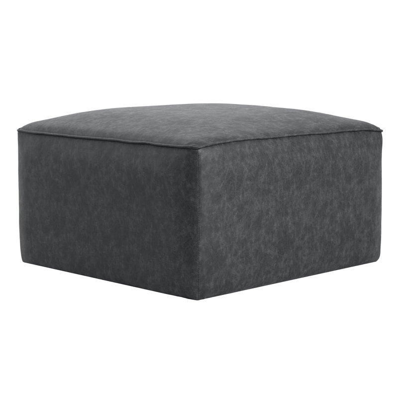 Upholstered Fabric Bench, Black