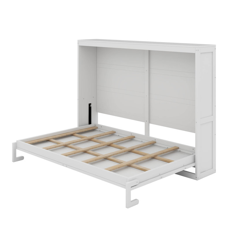 Chavira Murphy Bed With LED, White