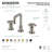 Kingston Brass Belknap Two-Handle 3-Hole Deck Mount Widespread Bathroom Faucet with Push Pop-Up Drain-52368783