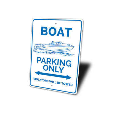 Boat Parking Aluminum Sign