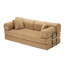 Lit convertible 3 places Ochre Boucl, 4 en 1 multifonctionnel pour la maison et le bureau, garnissage moelleux, mousse haute résilience densité 30D, montage facile, idéal pour le salon et la chambre, revêtement de qualité.