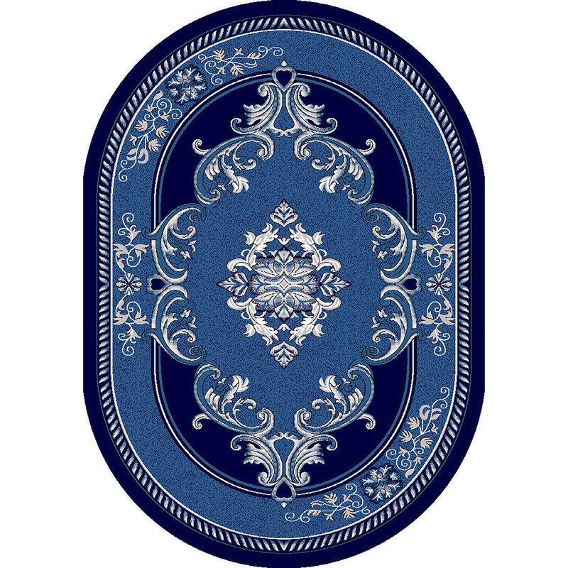 Ramsel Performance Oriental Indoor Rug, Oval 6'6" x 9'2"