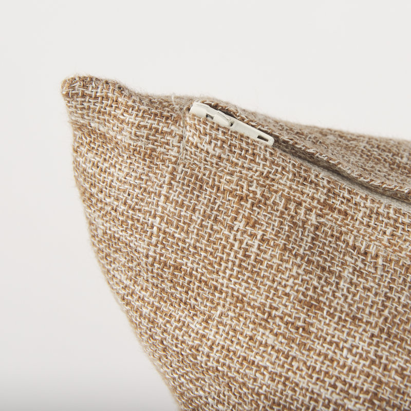  Housse de coussin en lin, Brun