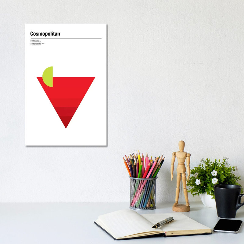 Cosmopolitan by Nick Barclay - Print on Canvas, 20.32 cm H x 30.48 cm W, Wrapped Canvas