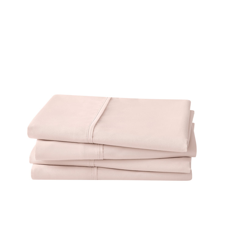 Simmons Essential Microfiber Brushed Sheet Set, Blush, King