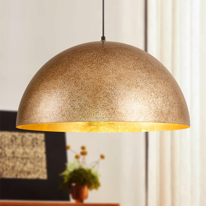 Luminaire suspendu pour îlot de cuisine à 1 lumière à intensité variable Aire, H 92,13 po x l 24 po x P 24 po