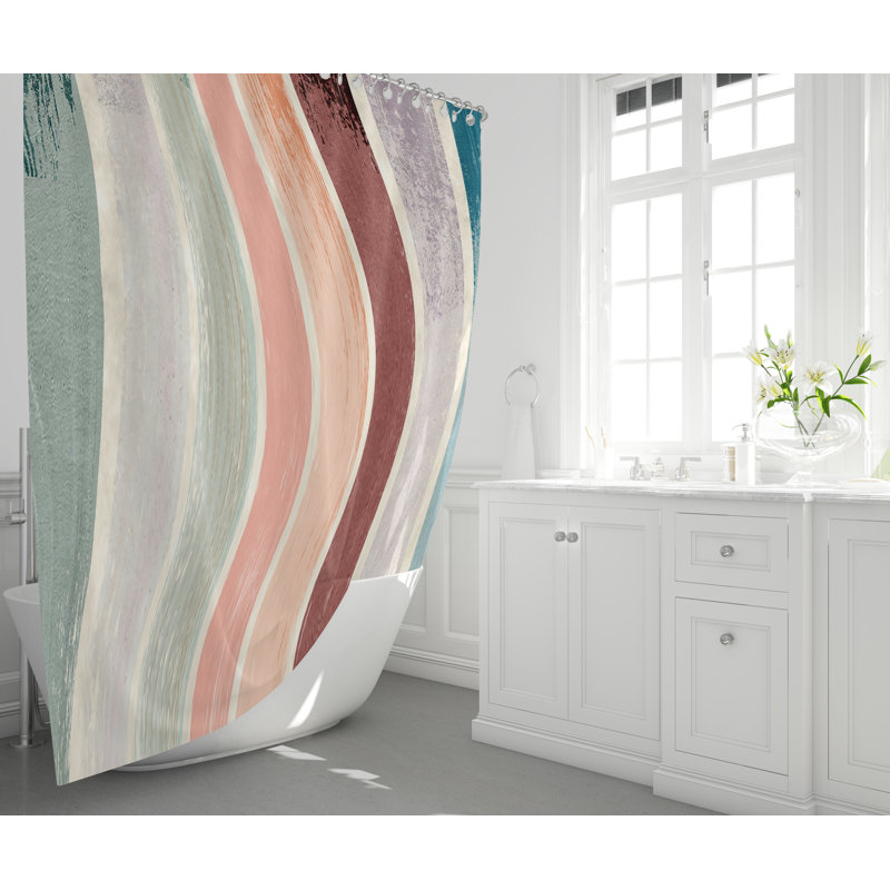 Rideau de douche Wavy, H 72 po x l 70 po