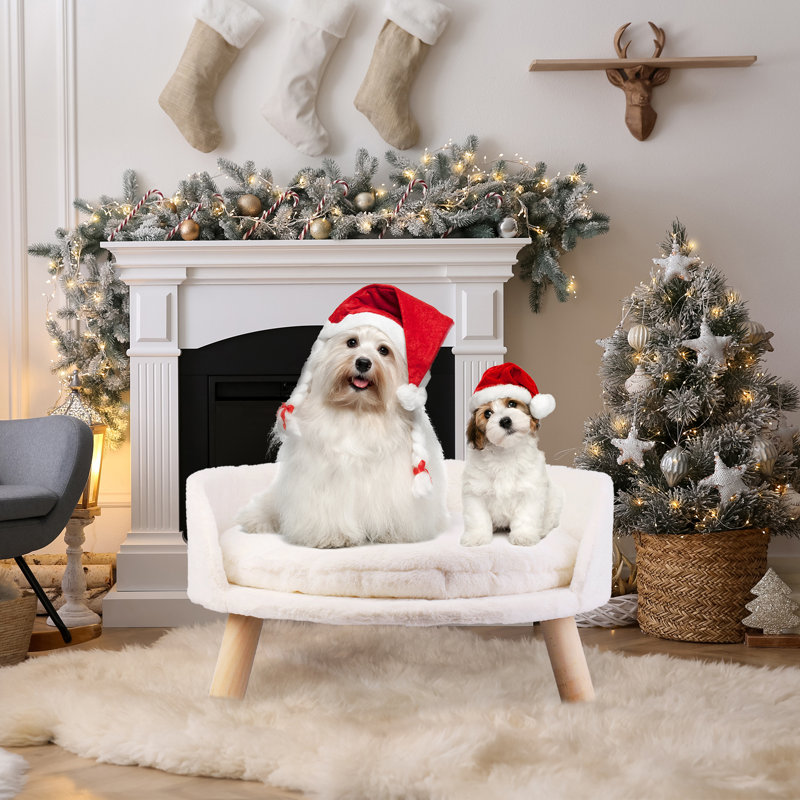 Kaela Round Pet Sofa, 38.2cm H x 61.5cm W x 61.5cm