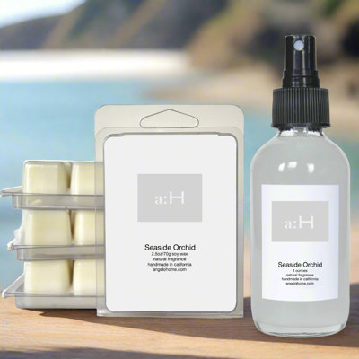A:H Seaside Orchid Scented Flameless Wax Melts And Room Spray Candle